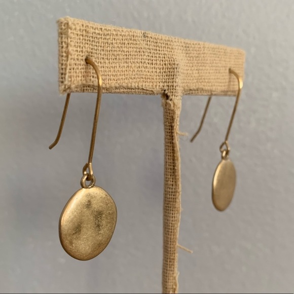 Chloe + Isabel Gold Paillette Drop Earrings - Picture 2 of 8